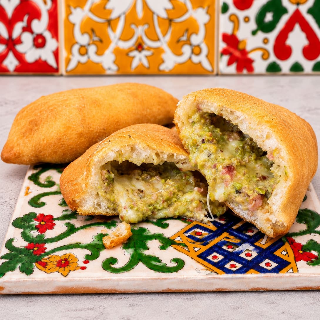 Rosticceria siciliana: arancini e pidoni