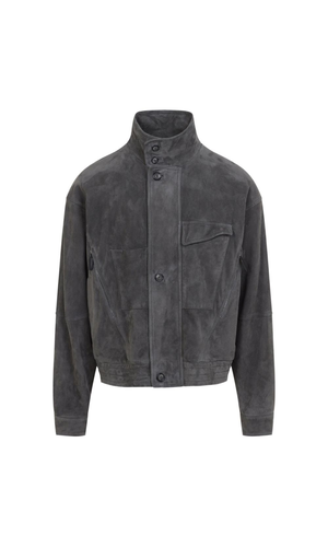 Suede leather jacket