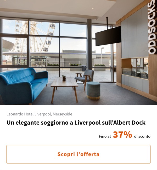 Un elegante soggiorno a Liverpool sull'Albert Dock