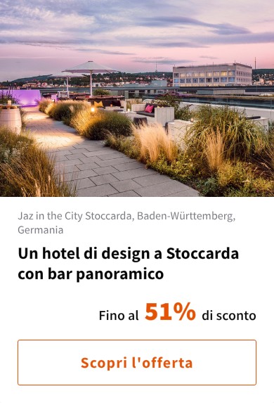 Un hotel di design a Stoccarda con bar panoramico