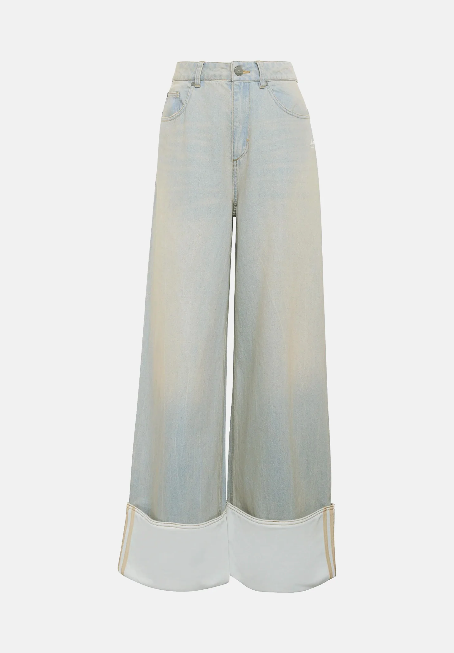 Image of ADIDAS ORIGINALS  Jeans VINTAGE WIDE LEG denimf azzurro chiaro da donna