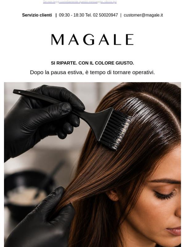La nuova stagione inizia dal colore🤎💛 riparti con la linea professional su Magale✨