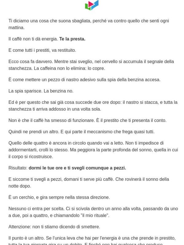 Cattive notizie sul tuo caffè quotidiano