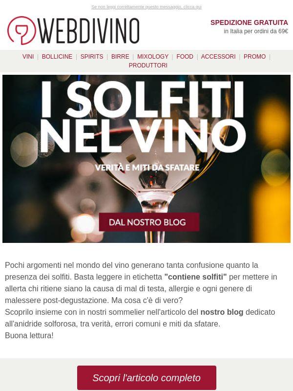I solfiti nel vino 🍷 Curiosità e miti da sfatare