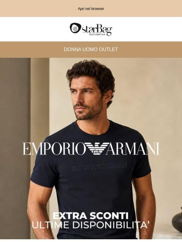 ◆ T-shirt Emporio Armani fino al -65% su Starbag