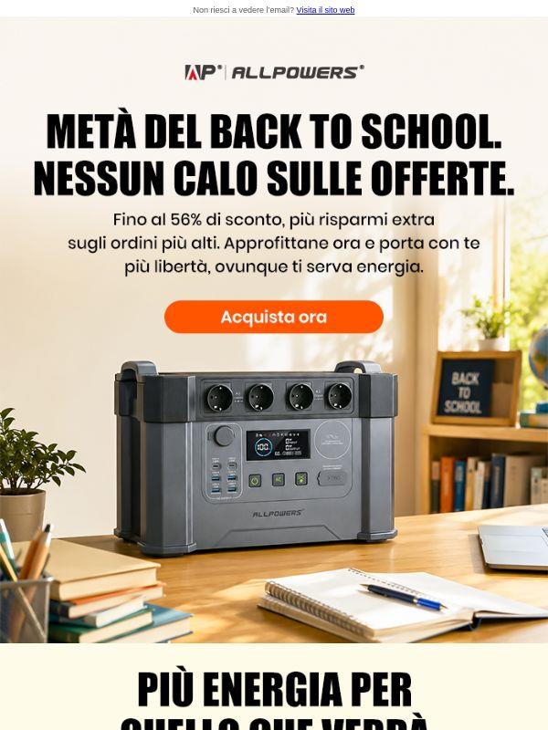 Ci stai ancora pensando? Il Back to School è già a metà.