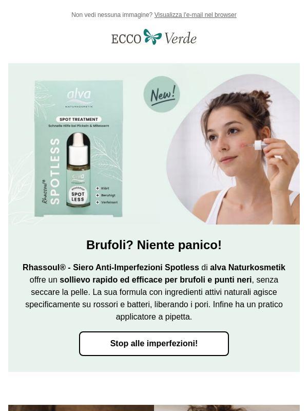 ☺️ Addio brufoli con Rhassoul® Spotless!