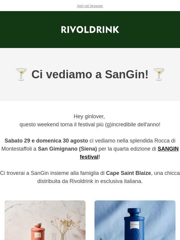 🍸️Torna SanGin, il festival del gin!