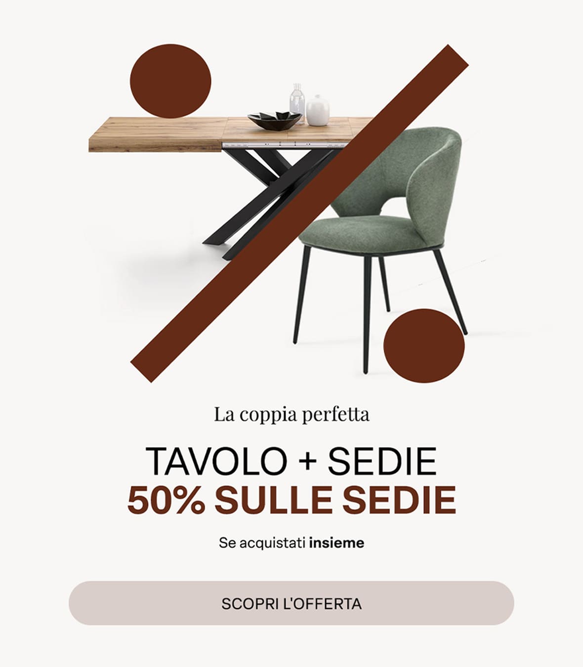 Mobili Fiver - Promo tavolo + sedie