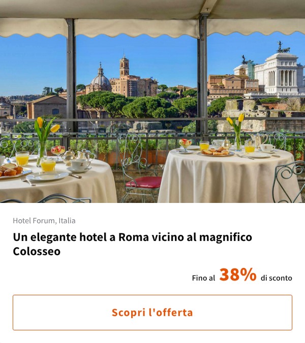 Un elegante hotel a Roma vicino al magnifico Colosseo