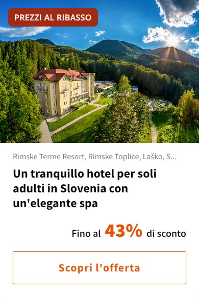 Un tranquillo hotel per soli adulti in Slovenia con un'elegante spa