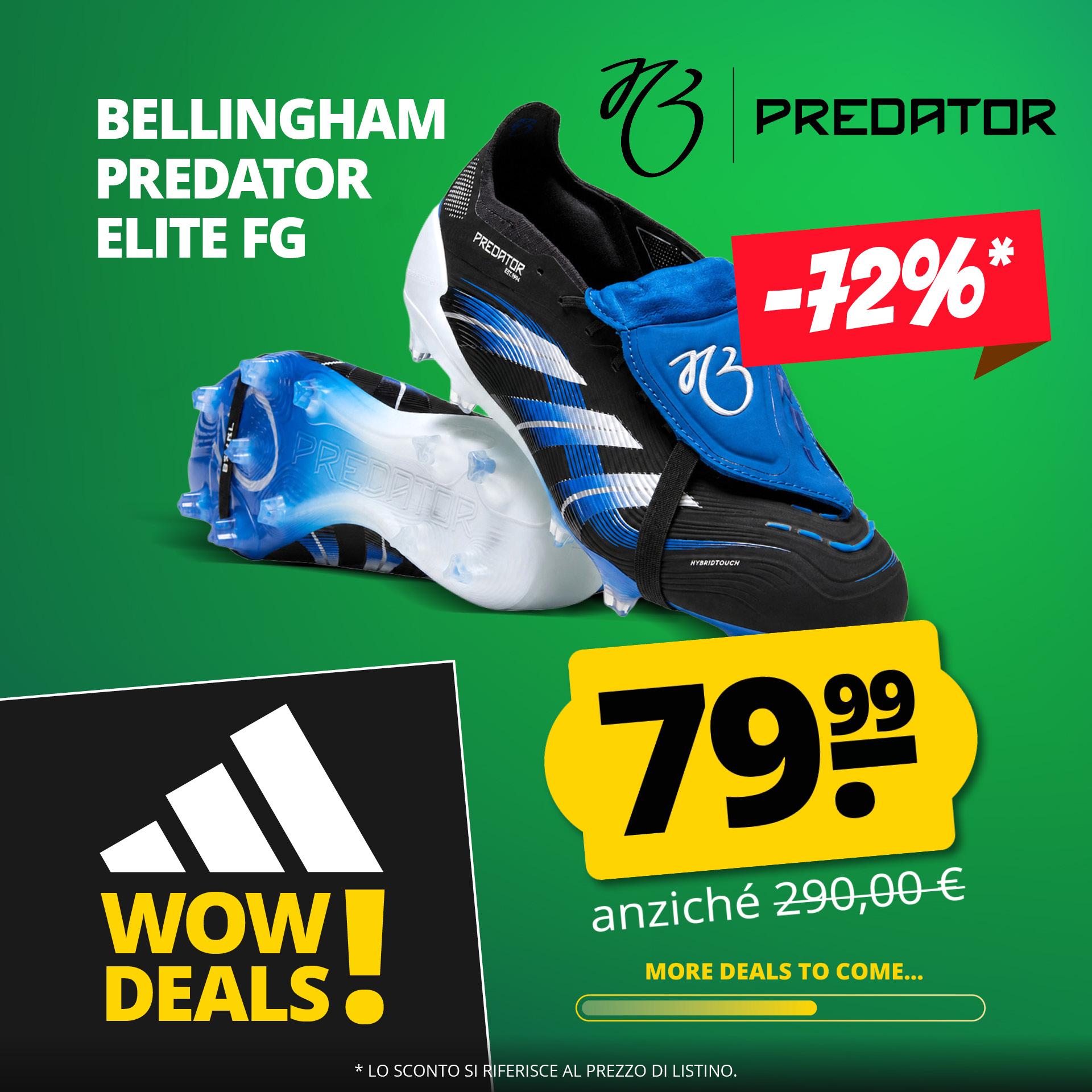 adidas x bellingham predator elite ft fg jb scarpe da calcio