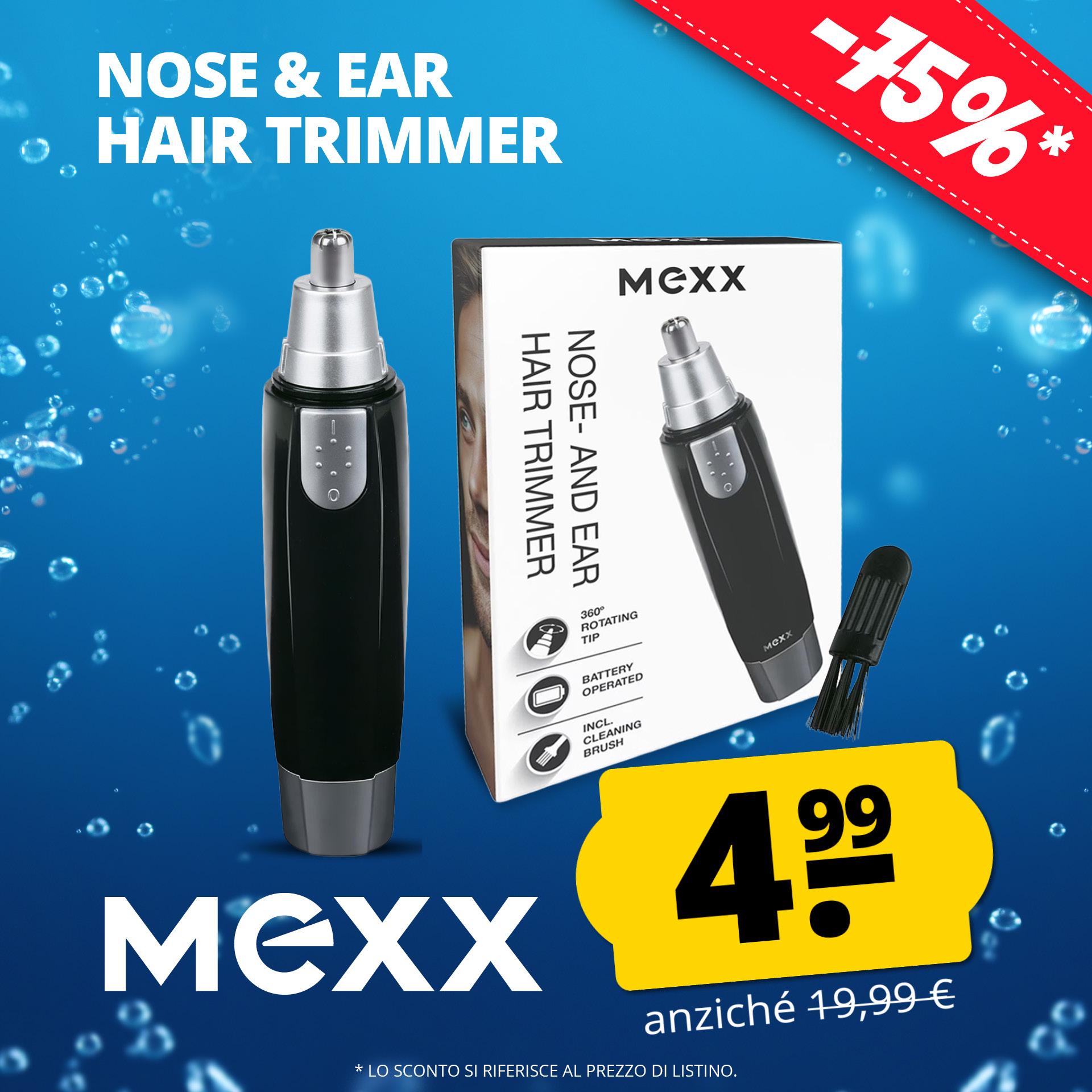 mexx nasen ohren haartrimmer mit 3600 drehung