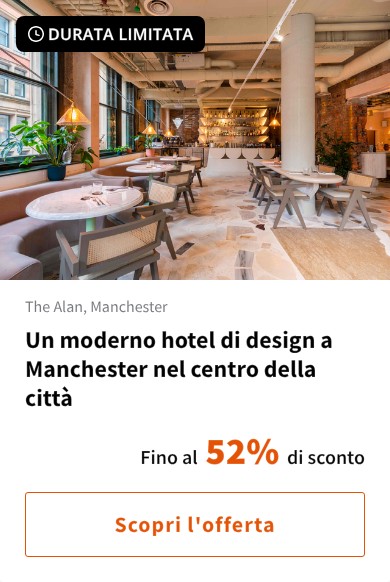 Un moderno hotel di design a Manchester nel centro della città
