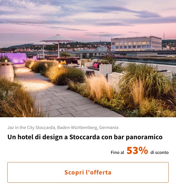 Un hotel di design a Stoccarda con bar panoramico