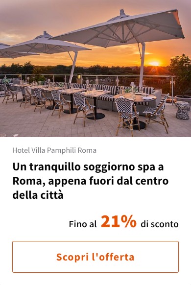 Un tranquillo soggiorno spa a Roma, appena fuori dal centro della città
