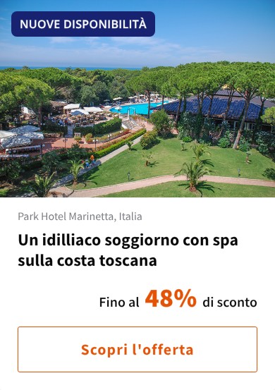 Un idilliaco soggiorno con spa sulla costa toscana