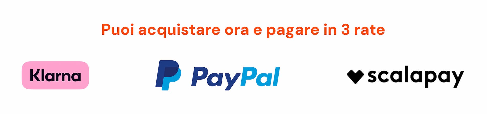 Paga in 3 comode rate
