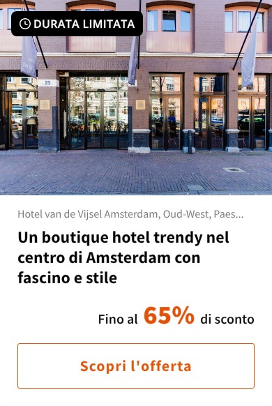 Un boutique hotel trendy nel centro di Amsterdam con fascino e stile