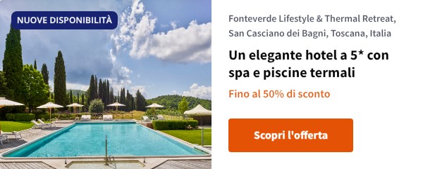 Un elegante hotel a 5* con spa e piscine termali