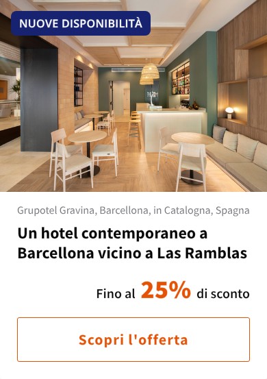 Un hotel contemporaneo a Barcellona vicino a Las Ramblas