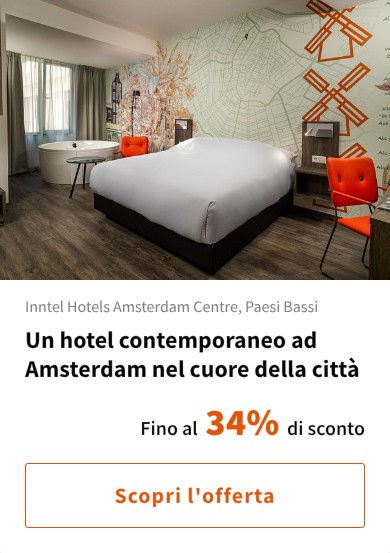 Un hotel contemporaneo ad Amsterdam nel cuore della città