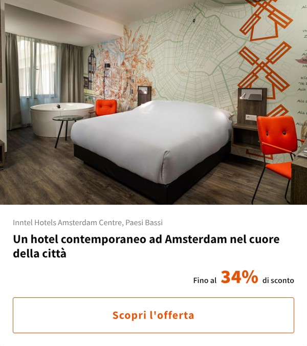 Un hotel contemporaneo ad Amsterdam nel cuore della città