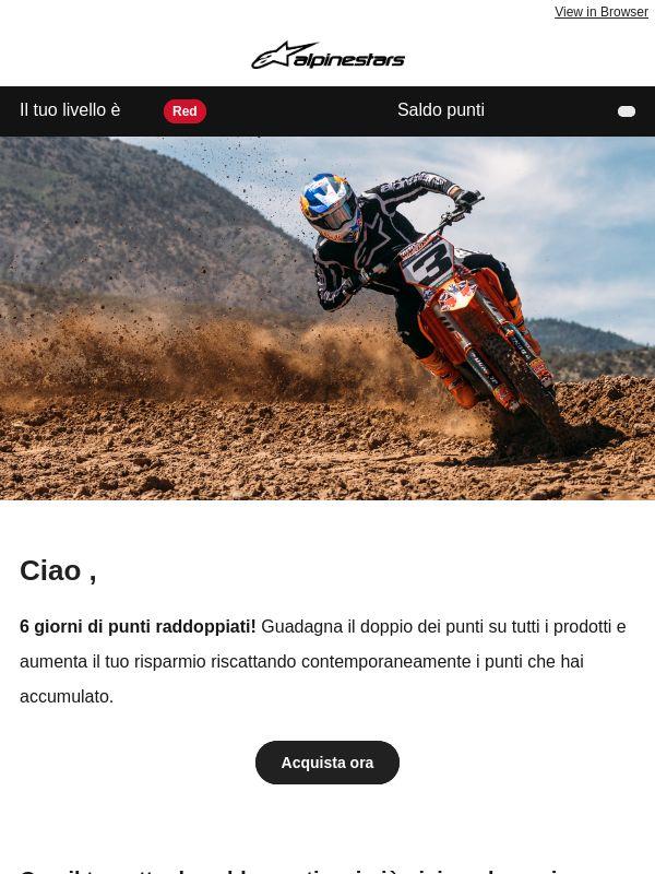 Punti raddoppiati per 6 giorni! 🎉