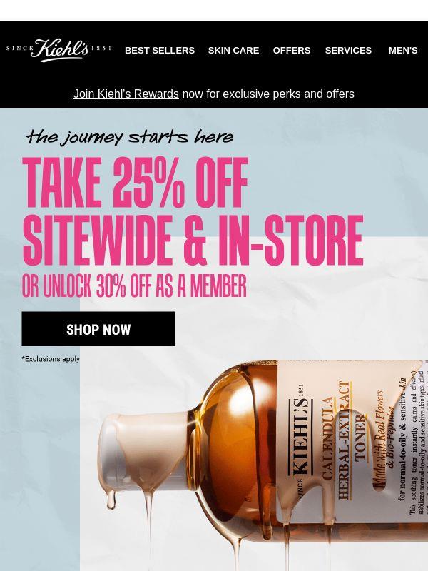 The Wait is Over: 25% OFF Sitewide 💫