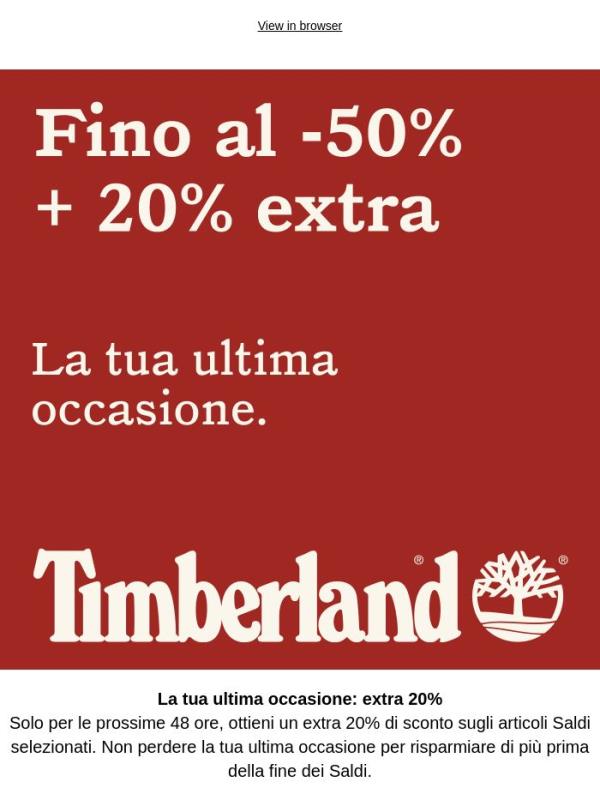 Fino al 50% di sconto + extra 20%: ultime 48 ore