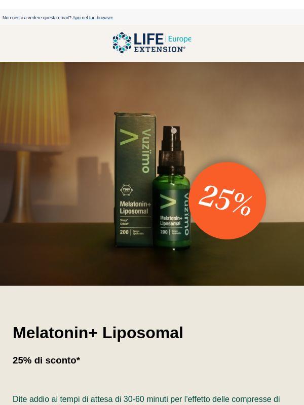Addormentati più velocemente. 25% di sconto!