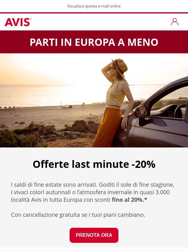 Saldi di fine estate: fino al 20% di sconto
