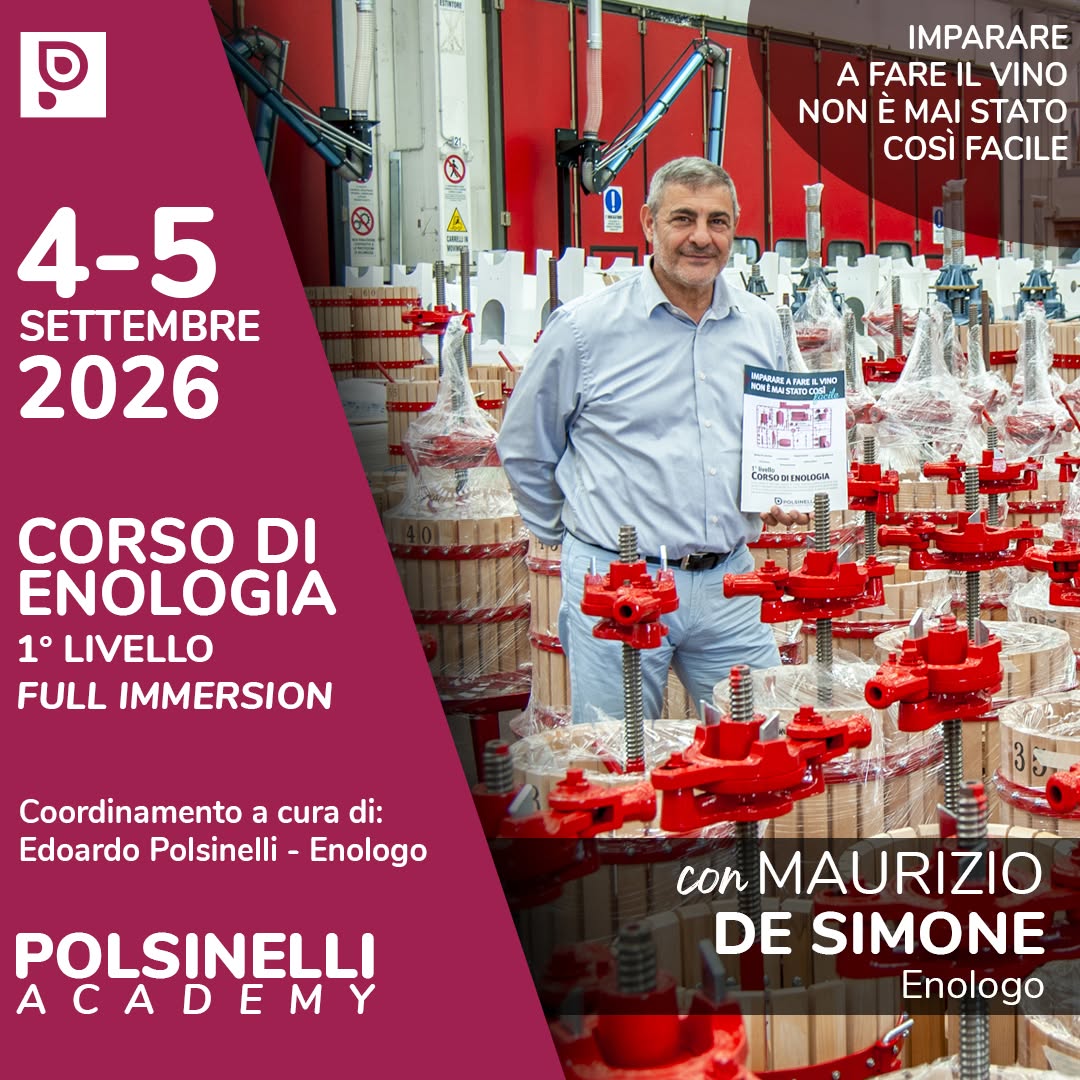 Partecipa al Corso di Enologia 1° Livello di Polsinelli! 🍷