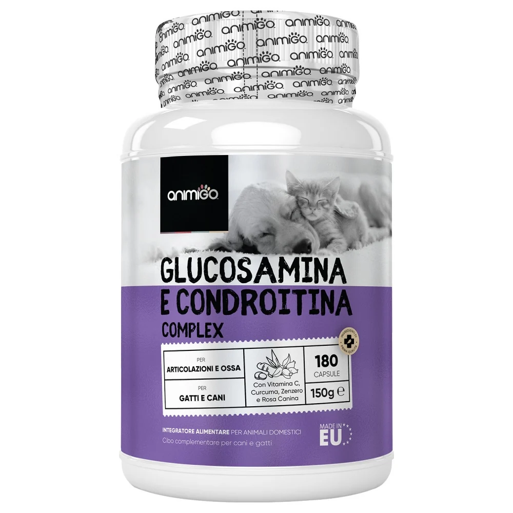 Image of Glucosamina e condroitina per cani e gatti 180 capsule