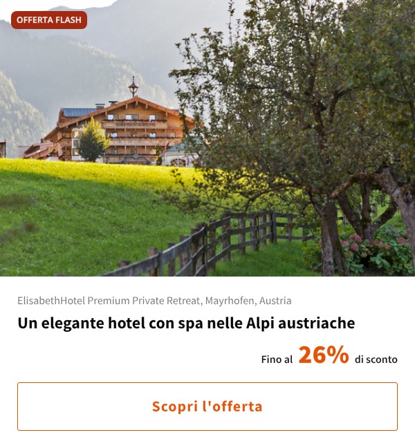 Un elegante hotel con spa nelle Alpi austriache