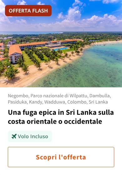 Una fuga epica in Sri Lanka sulla costa orientale o occidentale