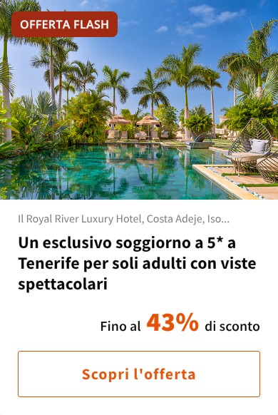 Un esclusivo soggiorno a 5* a Tenerife per soli adulti con viste spettacolari