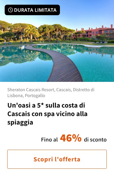 Un'oasi a 5* sulla costa di Cascais con spa vicino alla spiaggia