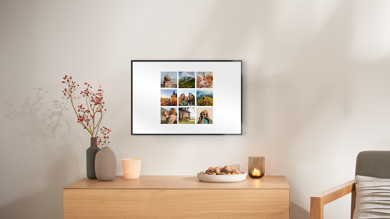 collage di foto estive con cornice