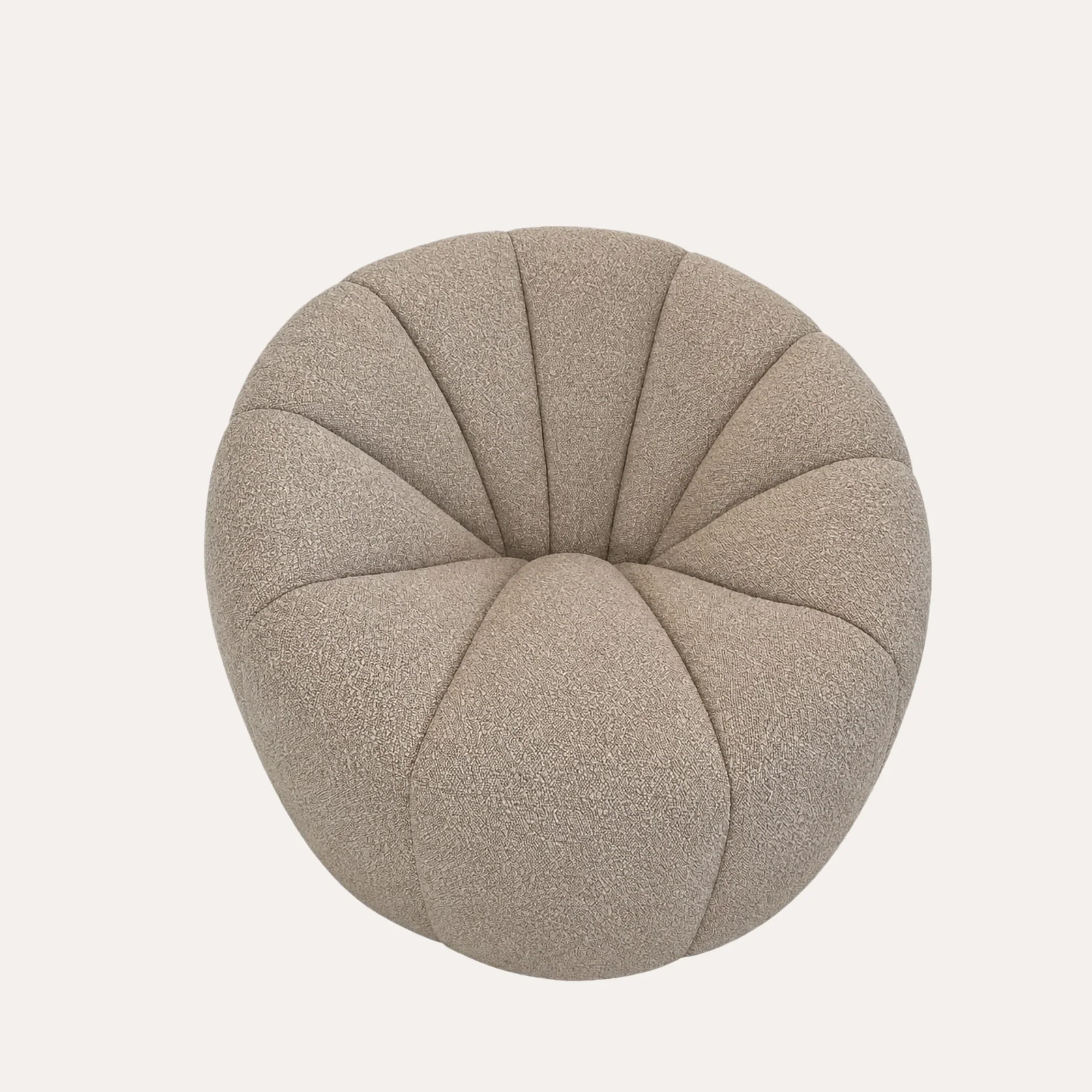 Image of Poltrona in Tessuto Bouclé Beige 83xH.70x44 cm