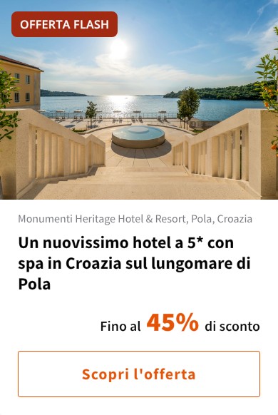 Un nuovissimo hotel a 5* con spa in Croazia sul lungomare di Pola