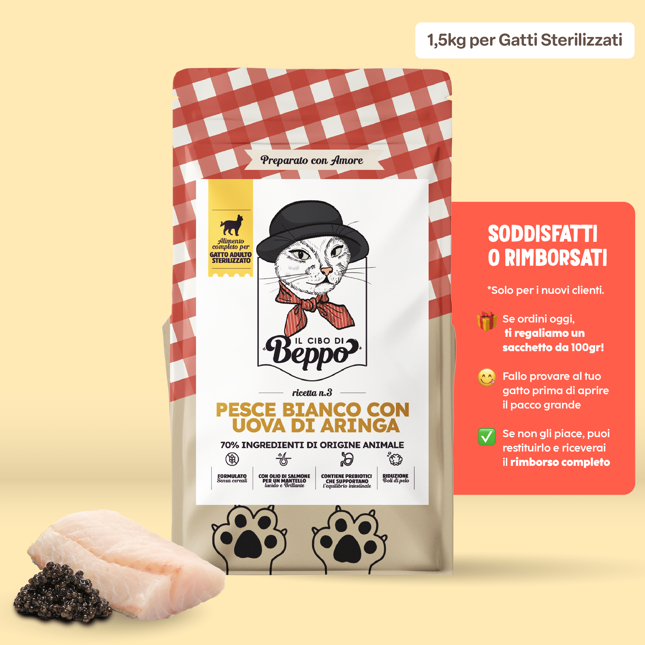 Cibo di Beppo caviale