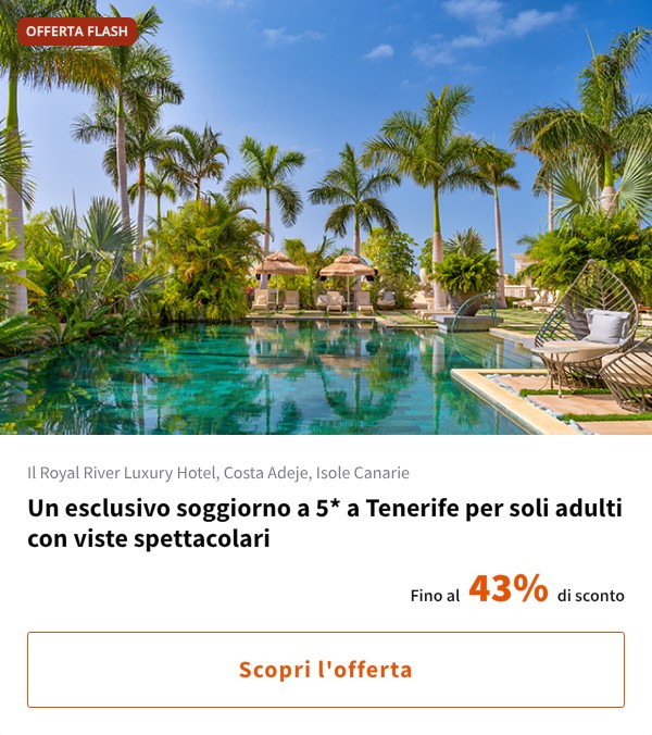 Un esclusivo soggiorno a 5* a Tenerife per soli adulti con viste spettacolari