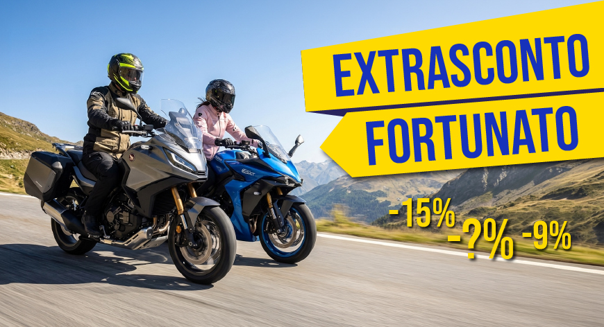 OutletMoto.eu - Extrasconto Fortunato solo fino al 4 settembre con codice 26SUM