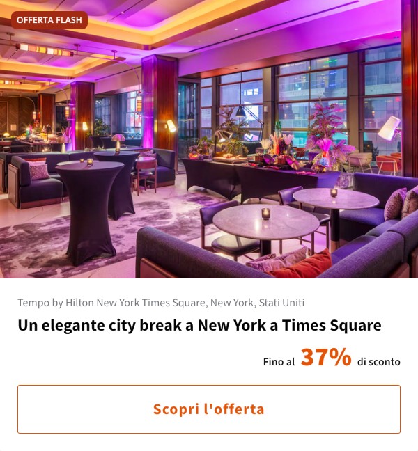 Un elegante city break a New York a Times Square