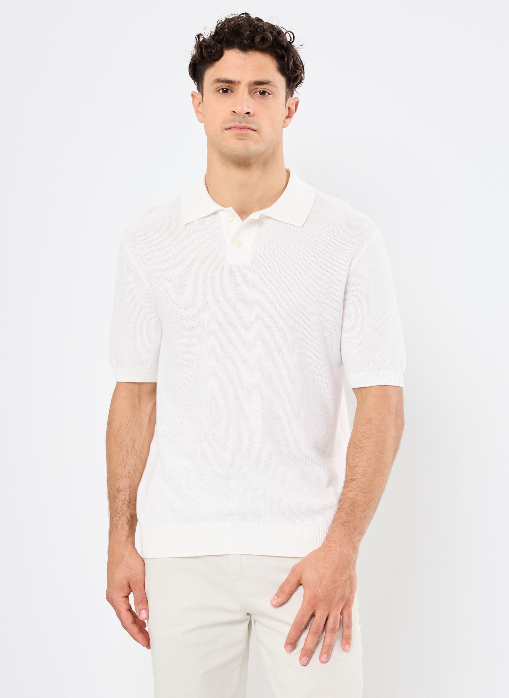 Levi's Polos SWEATER KNIT POLO homme blanc