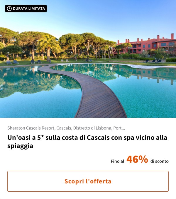 Un'oasi a 5* sulla costa di Cascais con spa vicino alla spiaggia