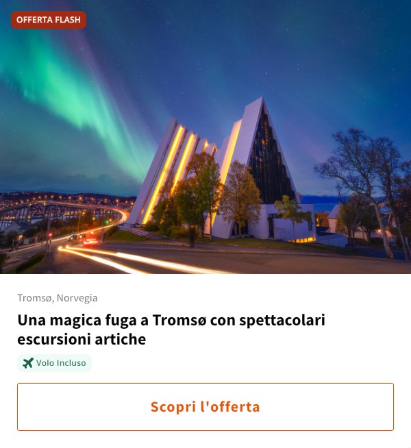 Una magica fuga a Tromsø con spettacolari escursioni artiche
