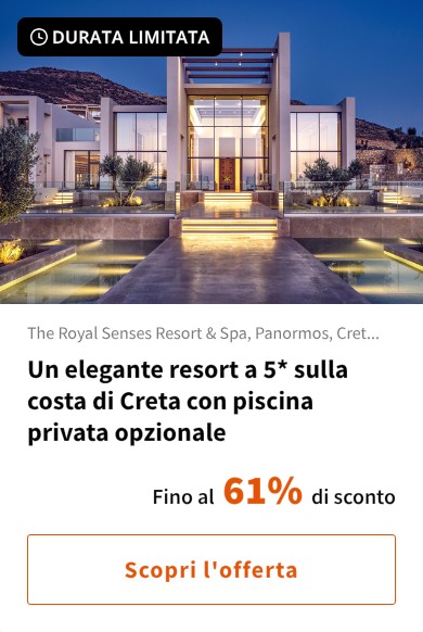 Un elegante resort a 5* sulla costa di Creta con piscina privata opzionale
