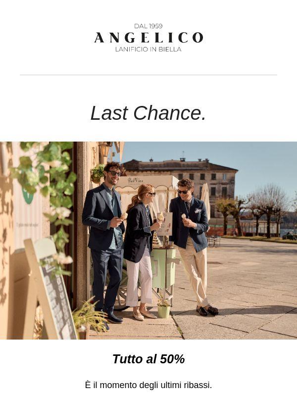 LAST CHANCE | Ora tutto al 50%❗